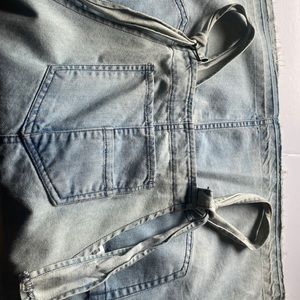 Forever 21 denim dress overall (M)